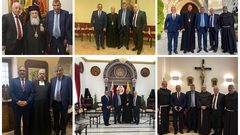 خوري يلتقي عددا من بطاركة ومطارنة ورؤساء كنائس في القدس