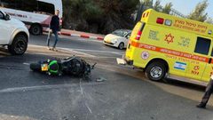 إصابة خطيرة لسائق دراجة نارية قرب سخنين