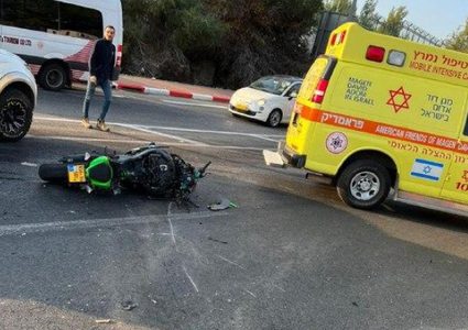 إصابة خطيرة لسائق دراجة نارية قرب سخنين