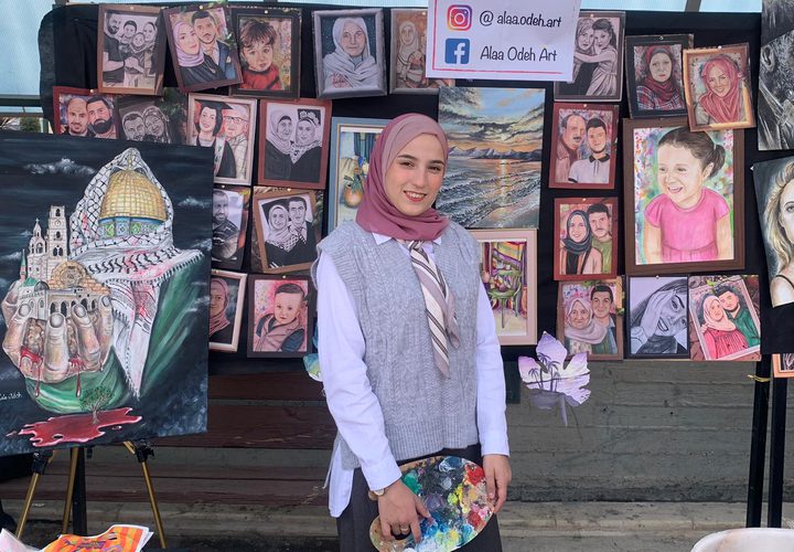 عمادة شؤون الطلبة في جامعة النجاح تنظم معرض"موهبتي" الرابع والذي يستمر ليومين- تصوير سارة أبو الزيت