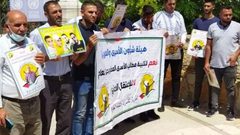 وقفة إسناد مع الأسرى المضربين عن الطعام في الخليل