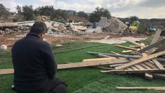 قلقيلية: الاحتلال يجرف أرضا زراعية في النبي الياس