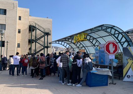 مقتطفات من فعالية الأيام الإرشادية لطلبة الثانوية العامة في جامعة النجاح الوطنية حيث استقبلت الجامعة نحو 6000 طالب وطالبة ثانوية عامة - تصوير سارة أبو الزيت