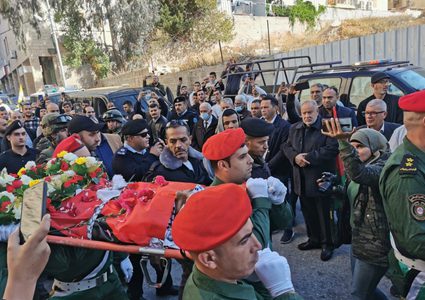 تشيّع جثمان الشهيد أمجد أبو سلطان في بيت لحم