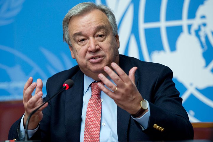 غوتيريش: الوضع في فلسطين يمثل تحديا ما يزال قائما للأمن والسلام