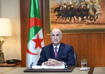 الرئيس الجزائري يجدد دعم بلاده لنضال شعبنا من أجل استرجاع حقوقه