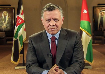 العاهل الأردني: لايمكن أن تنعم المنطقة بسلام ما لم ينته الاحتلال