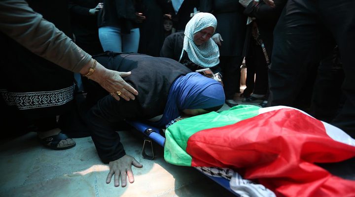تشييع جثمان الشهيد محمد مطر إلى مثواه الأخير في دير مشعل