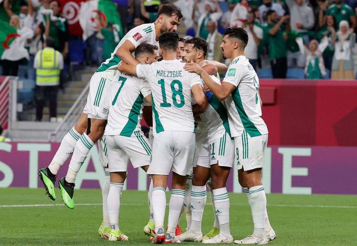 الجزائر تفوز على المغرب وتكمل أضلاع المربع الذهبي لـ"كأس العرب"