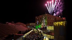 إضاءة شجرة الميلاد في القدس