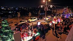 انطلاق قافلة الميلاد من مدينة بيت جالا باتجاه مدينة بيت لحم