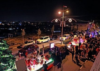 انطلاق قافلة الميلاد من مدينة بيت جالا باتجاه مدينة بيت لحم