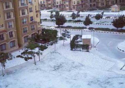 الثلوج تتساقط لأول مرة في مصر