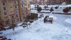 الثلوج تتساقط لأول مرة في مصر