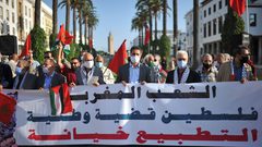 احتجاجات في 36 مدينة مغربية رفضا لـ"التطبيع مع الكيان الصهيوني"