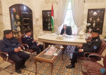 شرطة بيت لحم تؤمن وتشارك بمراسم استقبال البطريرك بيير باتيستا