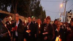 انطلاق مسيرة الشموع السنوية في بيت ساحور