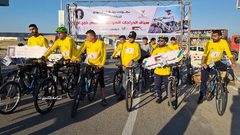 بطولة الدراجات الهوائية للأشخاص ذوي الإعاقة في غزة