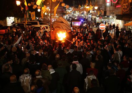 إيقاد شعلة الانطلاقة الـ57 للثورة الفلسطينية في طوباس