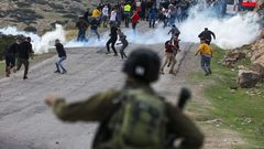 ست إصابات إحداها خطيرة خلال مواجهات مع الاحتلال في طوباس