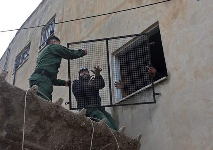 تركيب حمايات لنوافذ منازل المواطنين في برقة لتفادي اعتداءات المستوطنين