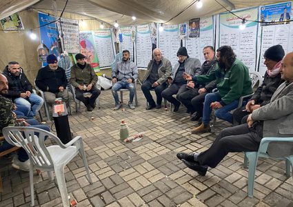 وقفة في جنين للمطالبة باسترداد جثامين الشهداء المحتجزة وإسنادا للأسير أبو هواش