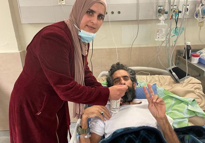 اللحظات الأولى من انتصار وتعليق الأسير هشام أبو هواش إضرابه عن الطعام بعد 141 يوماً
