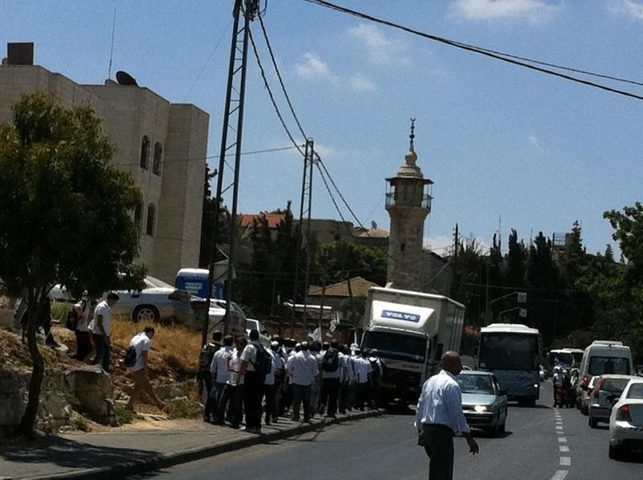 مستوطنون يتظاهرون ويغلقون الشارع الرئيس وسط تقوع