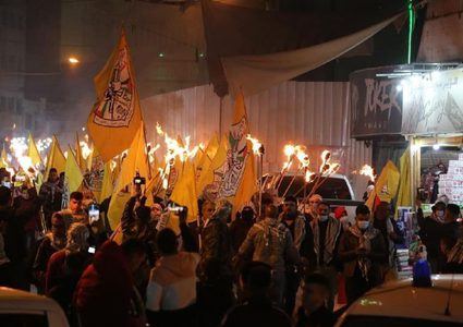 إيقاد شعلة انطلاقة الثورة وحركة "فتح" في بلدة بدو شمال غرب القدس