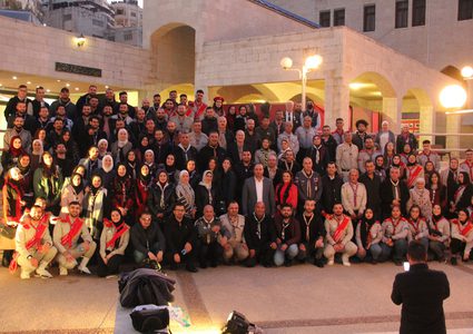 عشيرة النجاح تختتم فعاليات الاحتفال بمرور 100 على تأسيس الحركة الكشفية في جامعة النجاح الوطنية