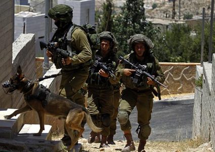 قوات الاحتلال تفتش منازل في قرية الكرمل جنوب الخليل