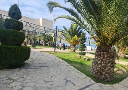 باحات جامعة النجاح هذا الصباح و قبل أيام من عودة الطلبة