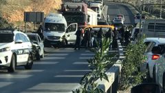 9 إصابات بينها خطيرة في حادث سير مروع على طريق حزما - جبع