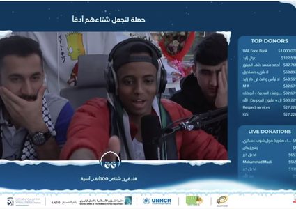 اليوتيوبر"أبو فلة" يجمع التبرعات لصالح اللاجئين ضمن حملة أجمل شتاء في العالم