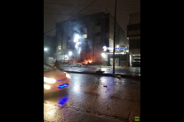 إصابة شخصين في انفجارين استهدفا مصرفين في العاصمة بغداد