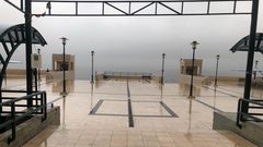 تسود الأجواء الضبابية وشديدة البرودة في جامعة النجاح الوطنية بمدينة نابلس صباح اليوم الأحد .. تصوير سجود جعارة