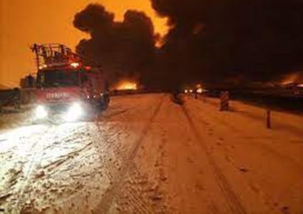 انفجار خط نفط كهرمان مرعش وغازي عنتاب جنوب تركيا