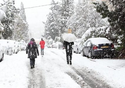 تساقط الثلوج على عدة مناطق فلسطينية