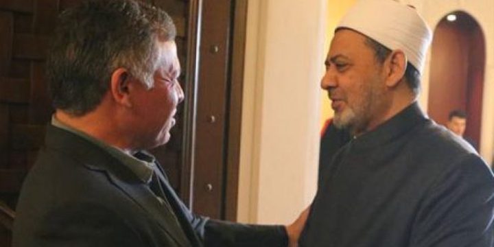 شيخ الأزهر والملك عبد الله الثاني يبحثان الأوضاع في القدس المحتلة