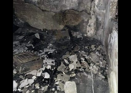 الحريق الذي تسبب بوفاة مسن وإصابة 3 من أسرته في عصيرة القبلية جنوب نابلس