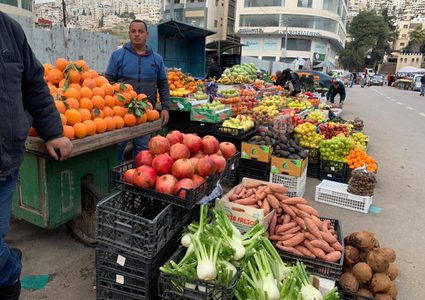 أجواء مدينة نابلس ظهر اليوم وما قبل المنخفض الجوي- تصوير سجود جعارة