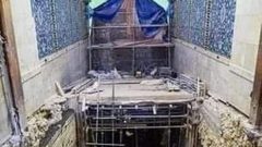 ضريح الامام "الحسين" ويقع داخل مسجد سيدنا الحسين بن علي في القاهرة الإسلامية