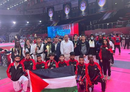 فلسطين تحقق 6 ميداليات إحداها ذهبية في بطولة العرب للتايكواندو