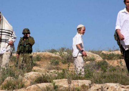 مستوطنون يجرفون أراضٍ تابعة لبلدة جوريش جنوب نابلس