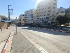جانب من الإضراب وتعليق الدوام في جامعة النجاح ومحيطها صباح هذا اليوم