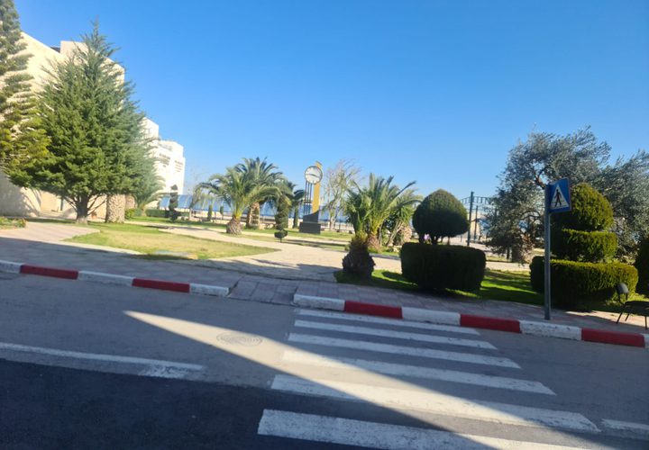 جانب من الإضراب وتعليق الدوام في جامعة النجاح ومحيطها صباح هذا اليوم