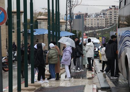 أجواء "النجاح" بالتزامن مع تساقط الأمطار