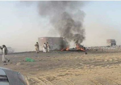 تفجير يستهدف قافلة ذخائر سعودية في مأرب
