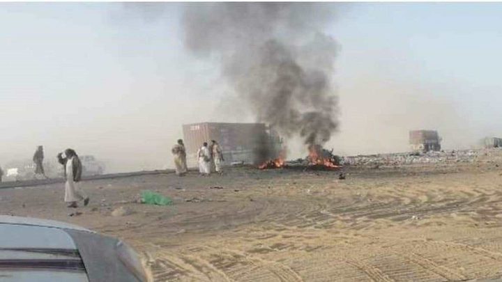 تفجير يستهدف قافلة ذخائر سعودية في مأرب