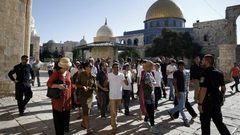 مستوطنون يقتحمون باحات المسجد الأقصى